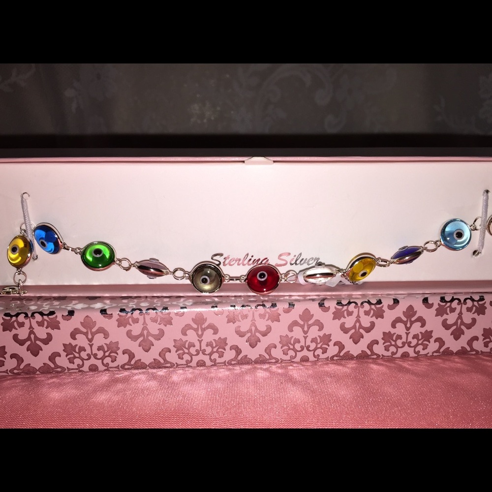 Third eye bracelet sterling sliver.
